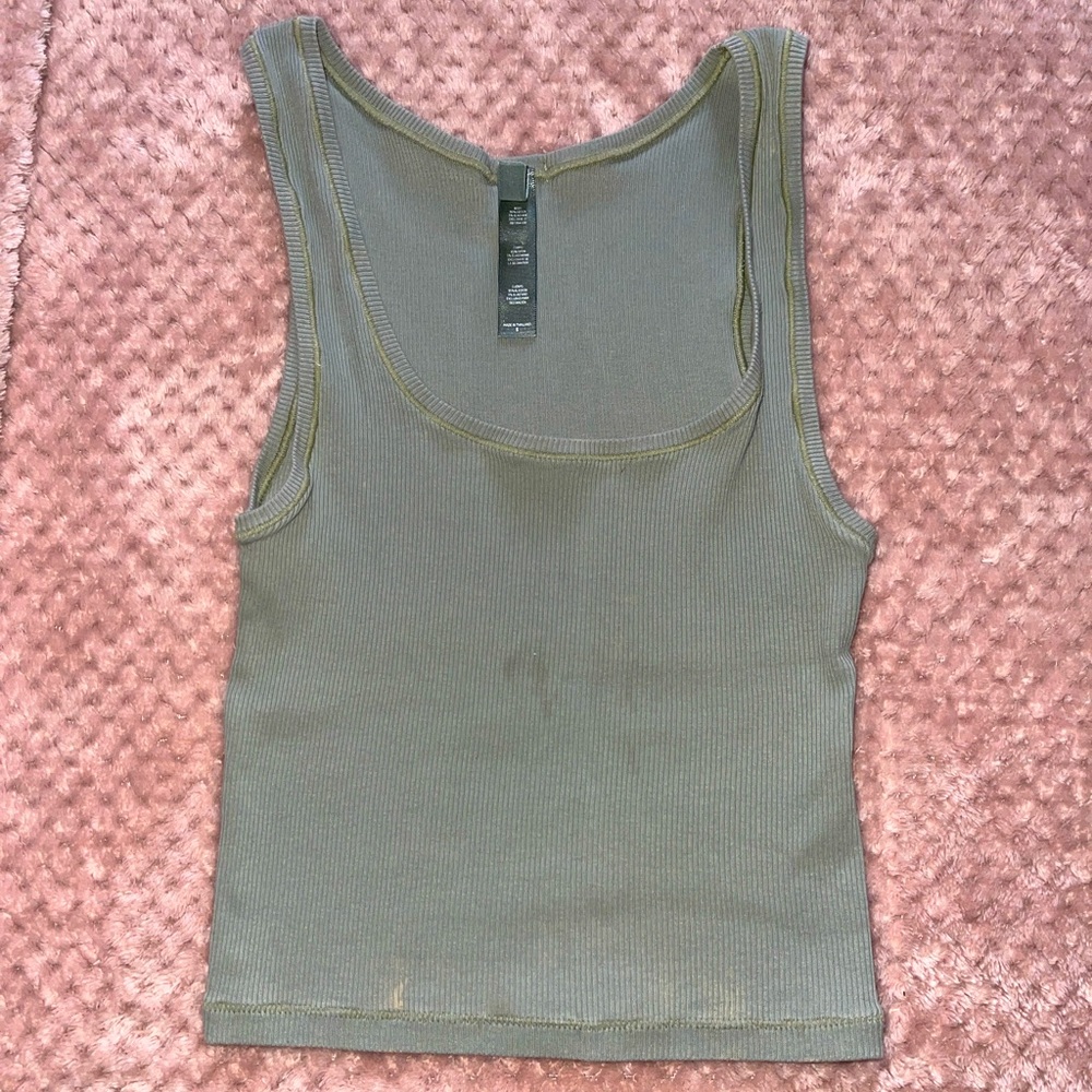 SKIMS COTTON RIB TANK MINERAL